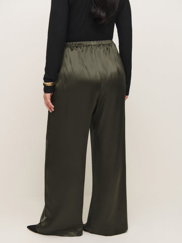 olina silk pant es