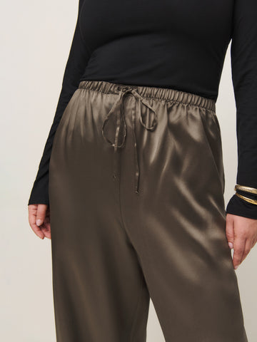 olina silk pant es