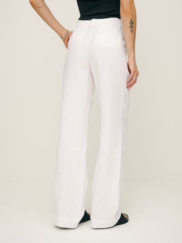alex linen mid rise pant