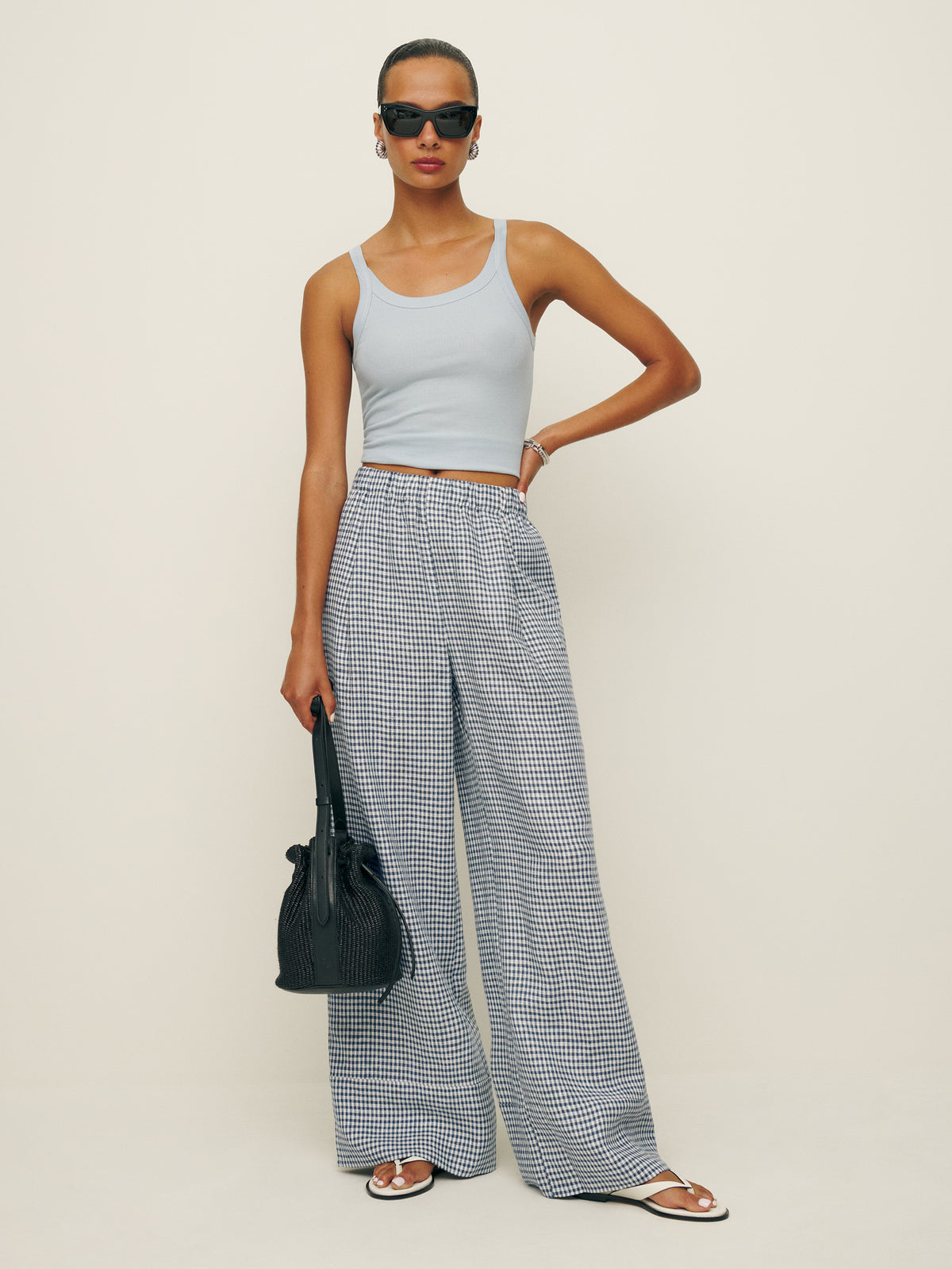 fernando linen wide leg pant
