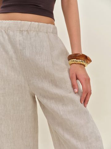 fernando linen wide leg pant