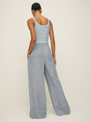 fernando linen wide leg pant