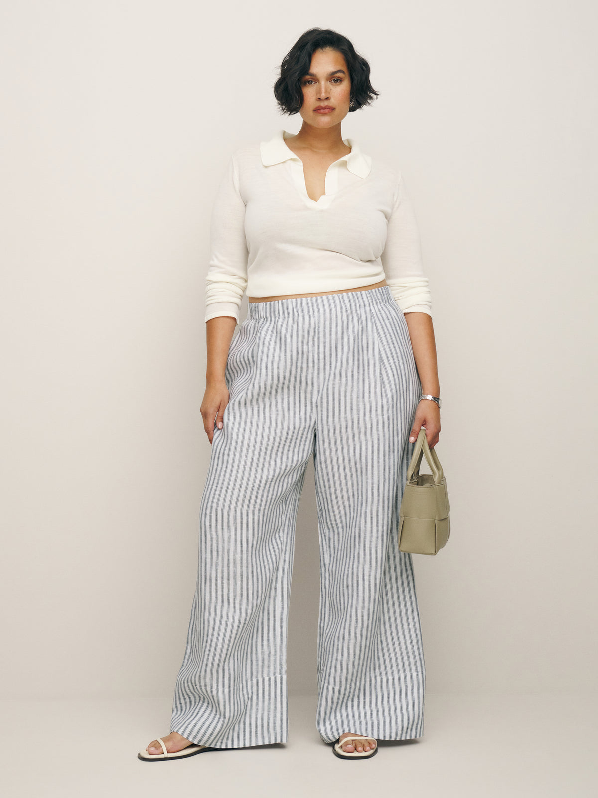 fernando linen wide leg pant es