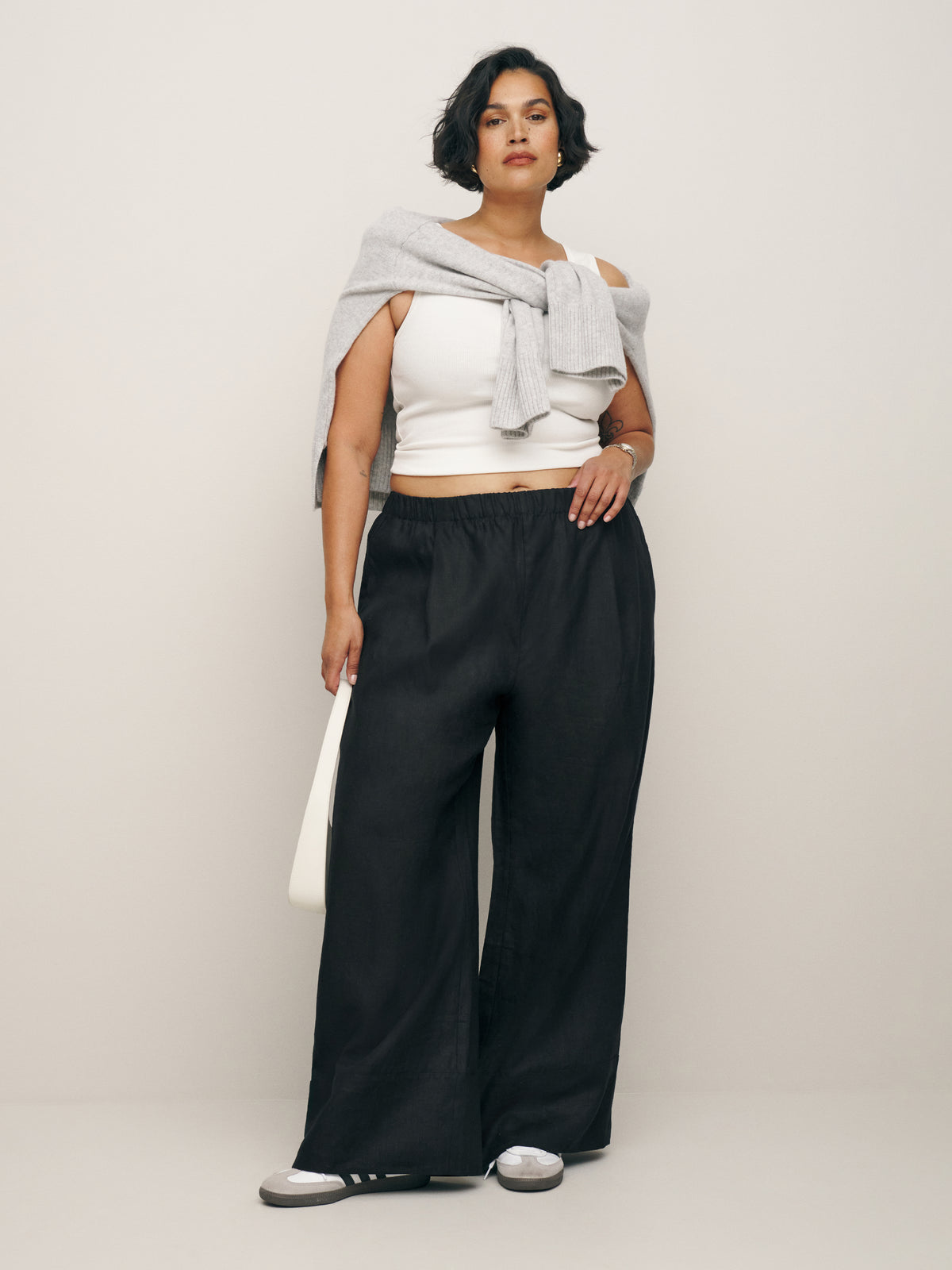 fernando linen wide leg pant es