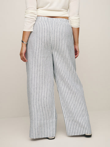 fernando linen wide leg pant es