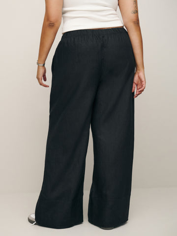 fernando linen wide leg pant es