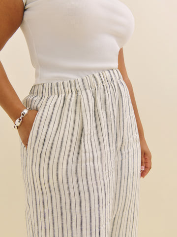 fernando linen wide leg pant es