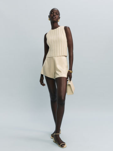 callie cotton ribbed sweater tank