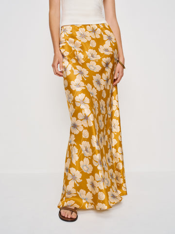 petites bella silk skirt