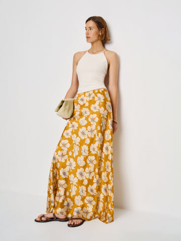 petites bella silk skirt