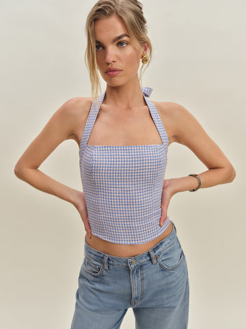 malika linen top