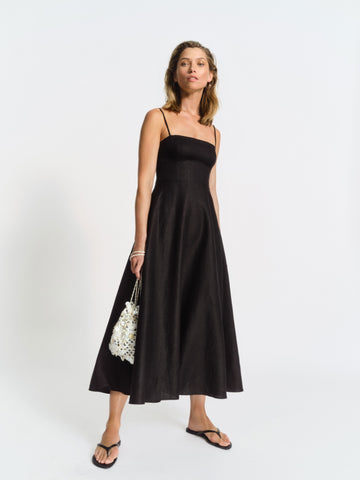 monette linen dress