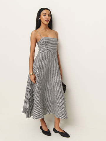monette linen dress
