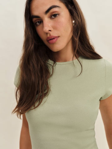 olive knit top