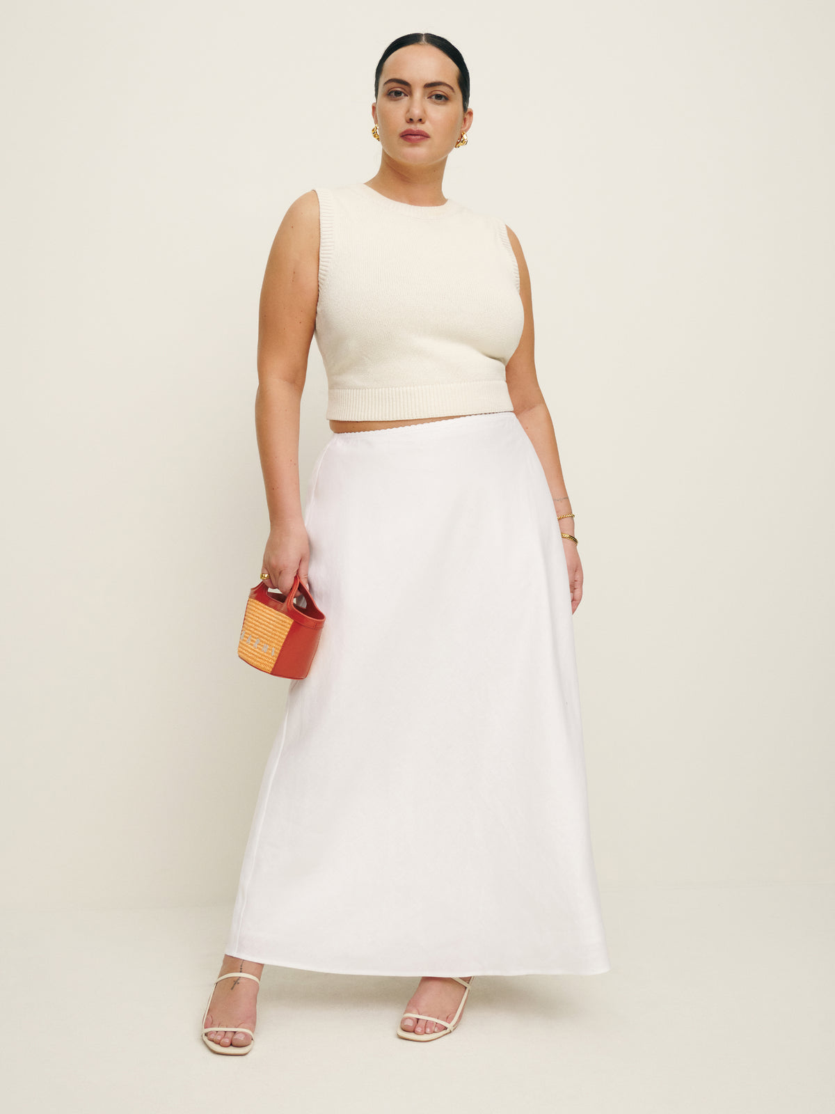layla linen skirt es