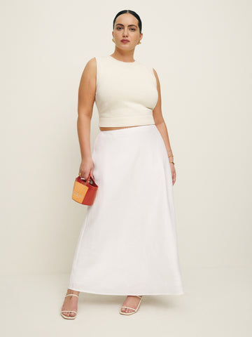 layla linen skirt es