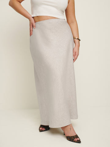 layla linen skirt es