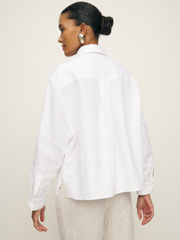 andy oversized linen shirt