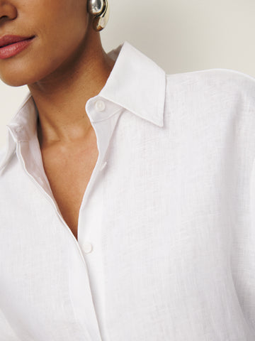 andy oversized linen shirt