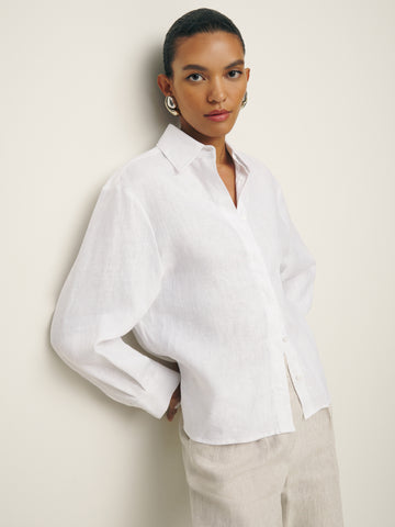andy oversized linen shirt
