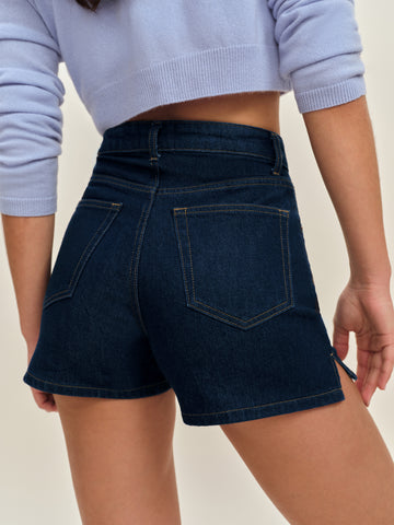 norah stretch high rise 3.5” jean shorts