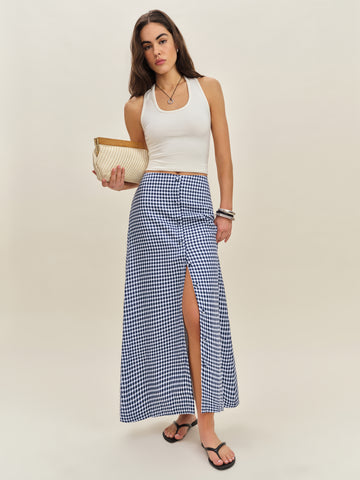 andi linen maxi skirt