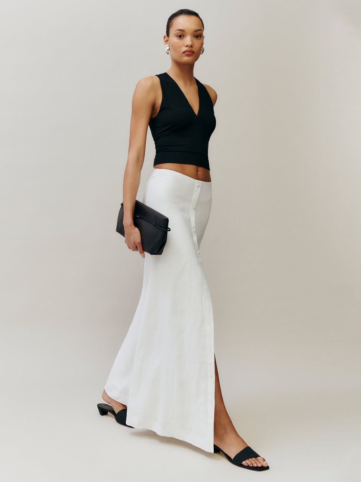 andi linen maxi skirt