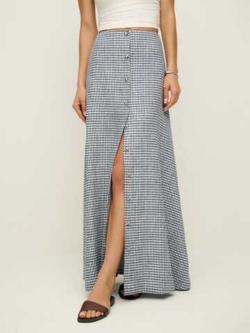 andi linen maxi skirt