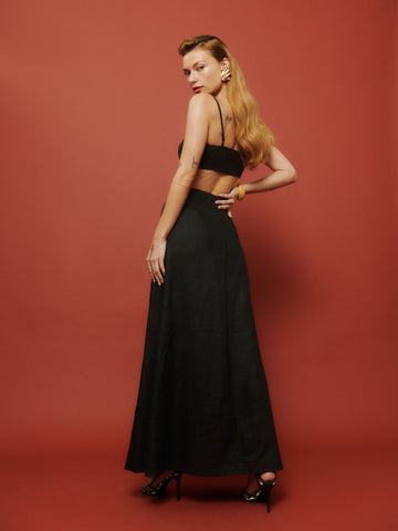 andi linen maxi skirt