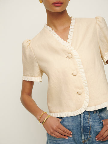 bess linen top