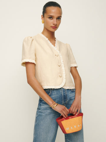 bess linen top