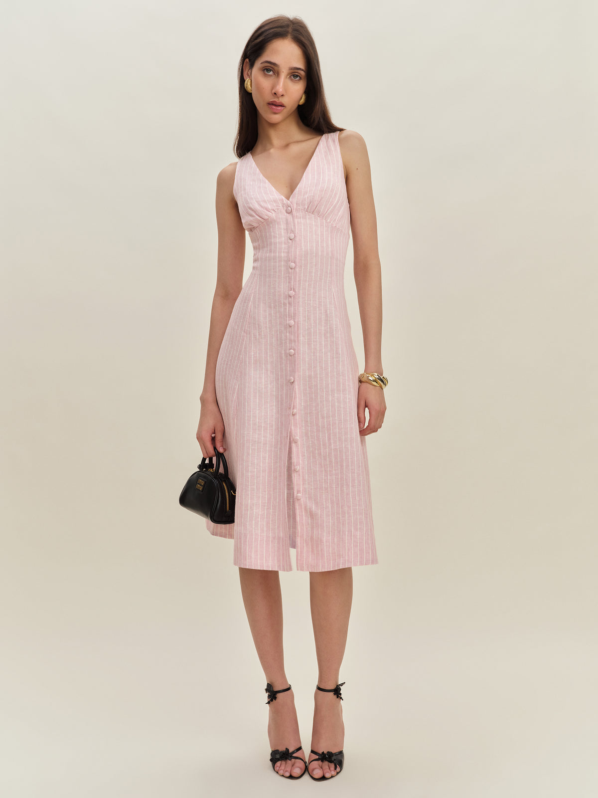 sebastien linen dress