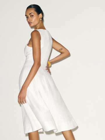 sebastien linen dress