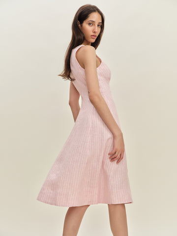 sebastien linen dress