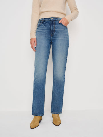 jax stretch high rise straight jeans