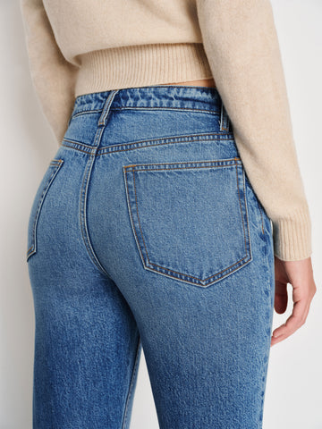 jax stretch high rise straight jeans