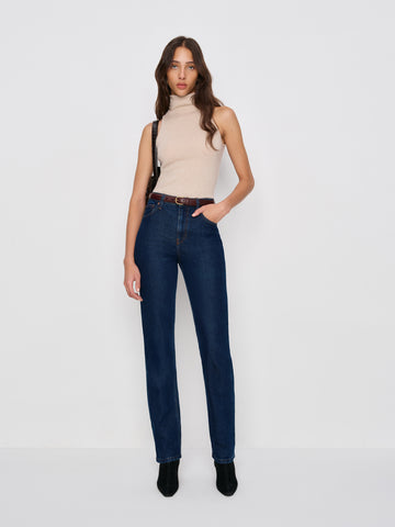 jax stretch high rise straight jeans