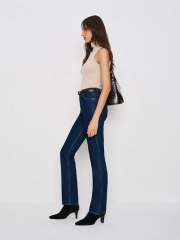 jax stretch high rise straight jeans