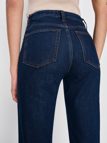 jax stretch high rise straight jeans
