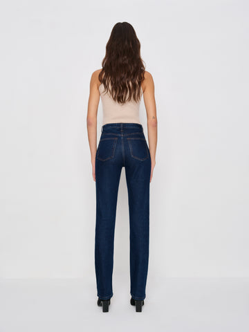 jax stretch high rise straight jeans