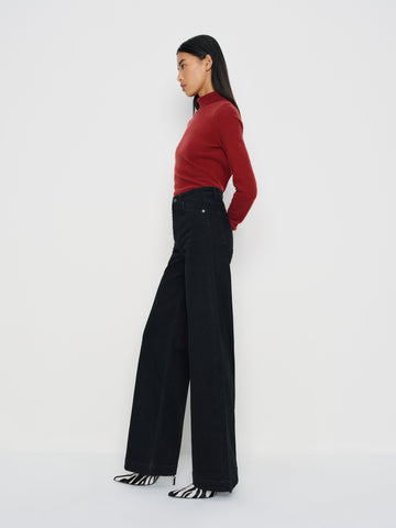 bex super stretch high rise wide leg jeans