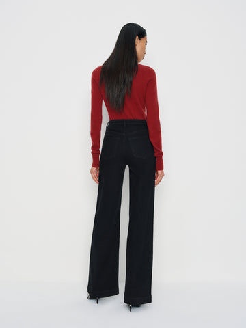 bex super stretch high rise wide leg jeans