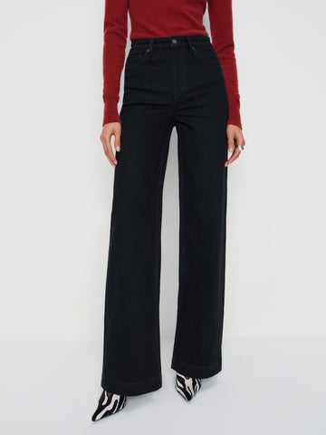 bex super stretch high rise wide leg jeans
