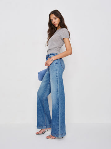 bex super stretch high rise wide leg jeans