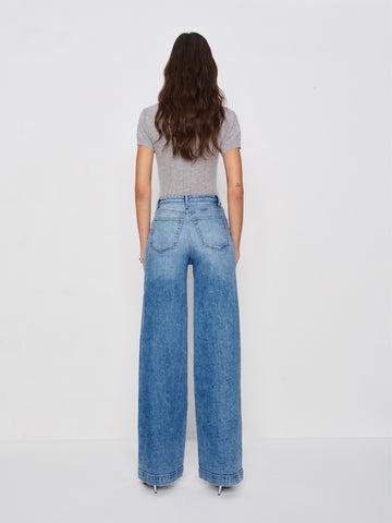 bex super stretch high rise wide leg jeans