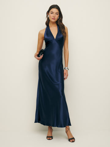 petites daniela silk dress