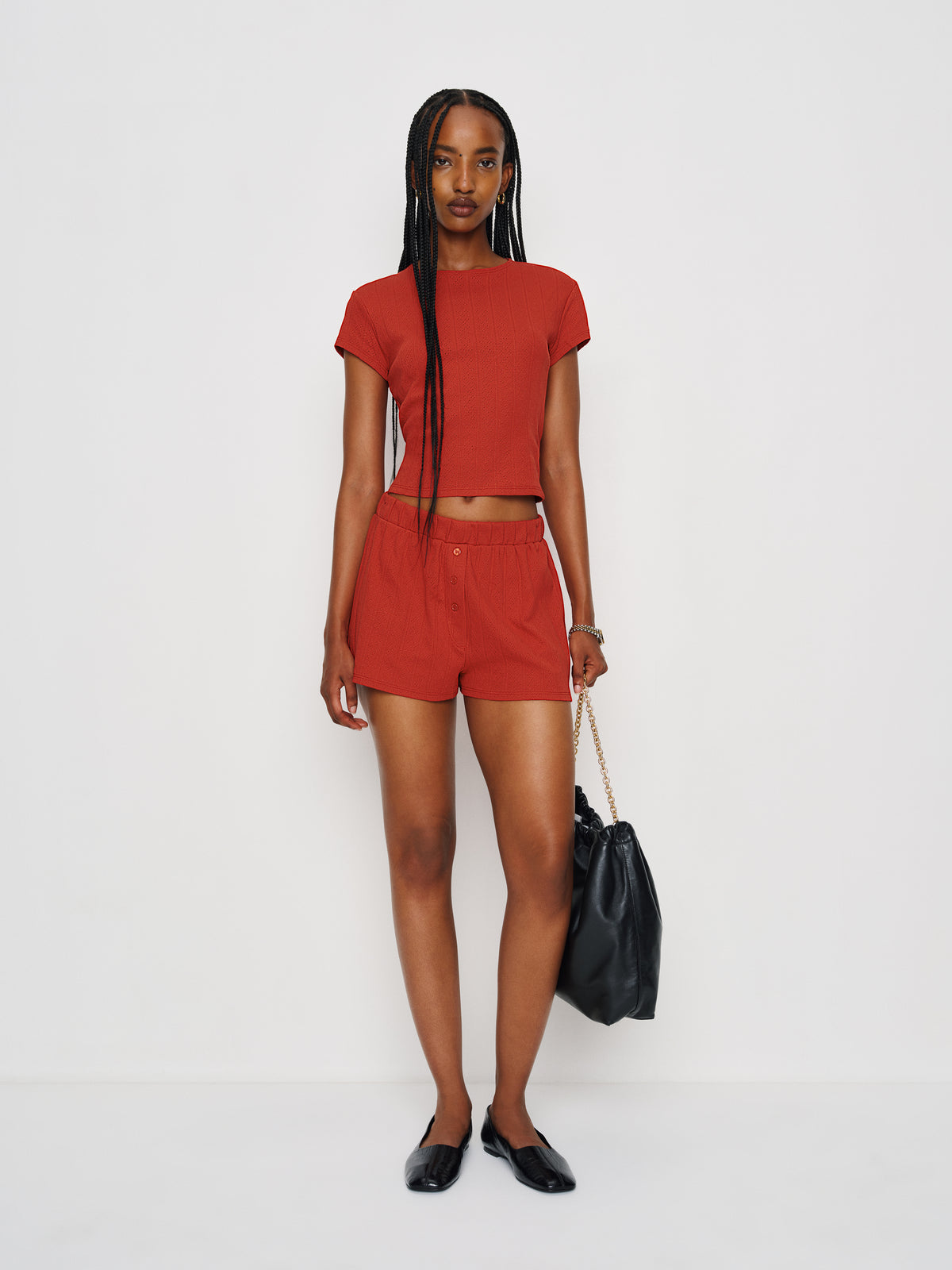 giselle pointelle knit two piece