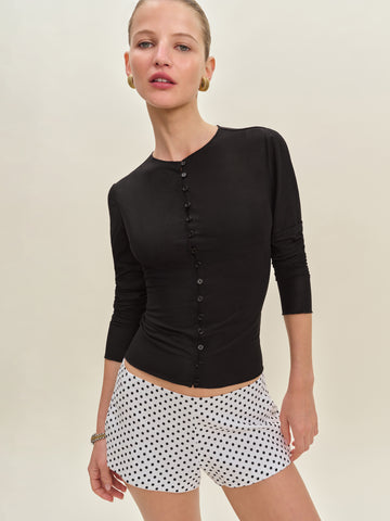 june low rise linen short