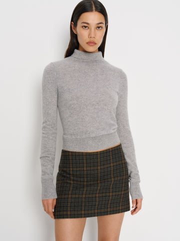 carla low waist wool skirt