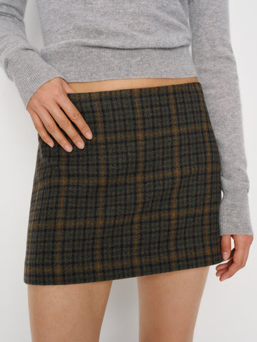 carla low waist wool skirt